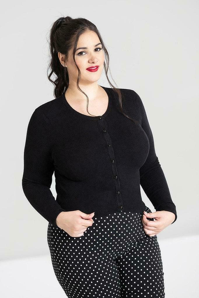 Vest Paloma Hell Bunny kort maat 44/46/48, Kleding | Dames, Truien en Vesten, Verzenden