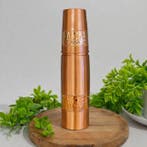 Puur koperen waterfles ± 950 ml +beker ± 300 ml gepolijst en, Ophalen of Verzenden