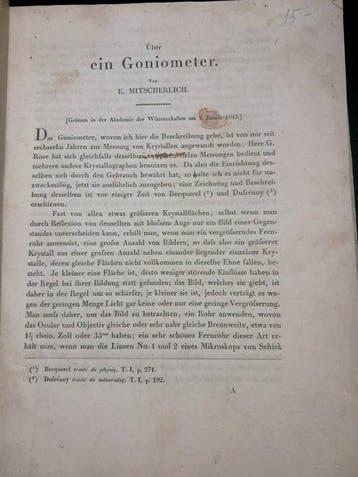 Über ein Goniometer - 1843