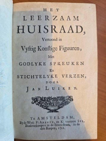Jan Luiken - Het leerzaam huisraad - 1711