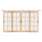 vidaXL Schuifdeur onderdelenset 400 cm roestvrij staal, Verzenden, Nieuw