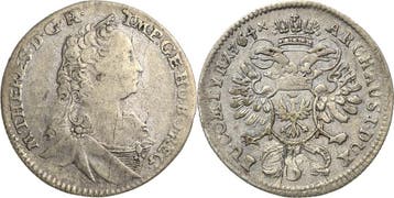3 Kreuzer 1764, Habsburg Maria Theresia 1740-1780, Verzenden, België