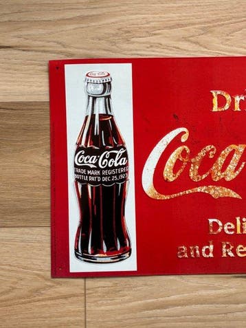 Coca - Cola / The Coca - Cola Company - Plaque - Métal