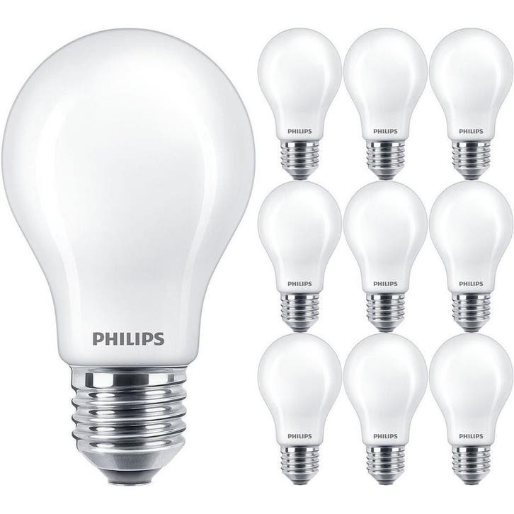 PHILIPS MASTER Value LEDbulb E27 Peer Mat 10 Pack 3.4W 2700K, Huis en Inrichting, Lampen | Losse lampen, Nieuw, Verzenden