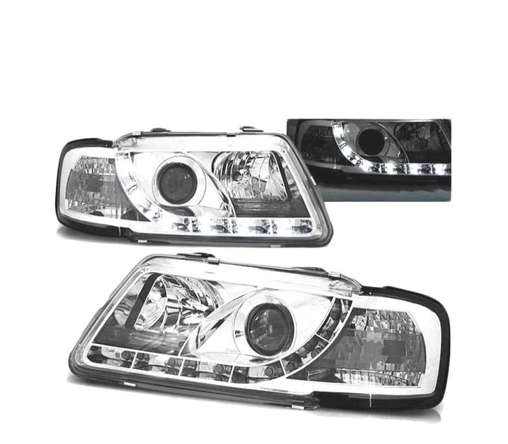 Phares Pour Audi A3 8L 96-00 Tru Drl Ece-R87 Chromé, Auto-onderdelen, Verlichting, Verzenden