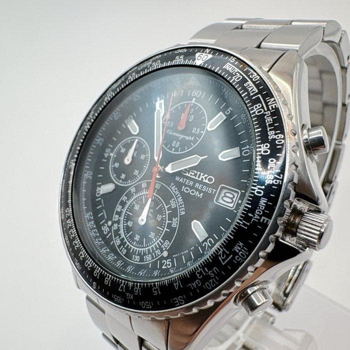 Seiko - Flightmaster-style Pilots Chronograph - Sans prix, Bijoux, Sacs & Beauté, Montres | Anciennes | Antiquités