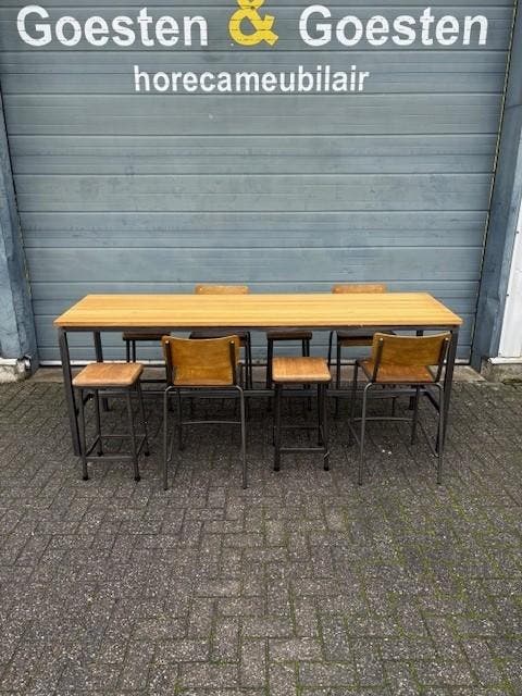 Gebruikte Half Hoge Barset - T1619, Huis en Inrichting, Tafels | Eettafels, Ophalen