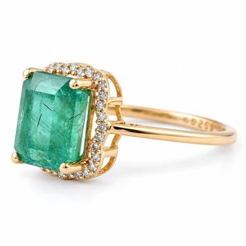 Zonder minimumprijs - Ring - 14 karaat Geel goud - 3.27ct.