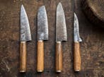 Kitchen , Chef Knife , Etching Hand Forged in Old Twisted