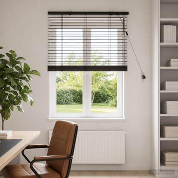 vidaXL Venetiaanse jaloezie Donkerbruin 90 x 130 cm 35 mm, Verzenden, Nieuw