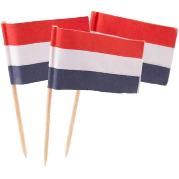Nederlandse Vlag Prikkers 50st, Verzenden, Nieuw