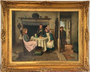 Reuben Hunt (1857-1938) - The childrens tea party