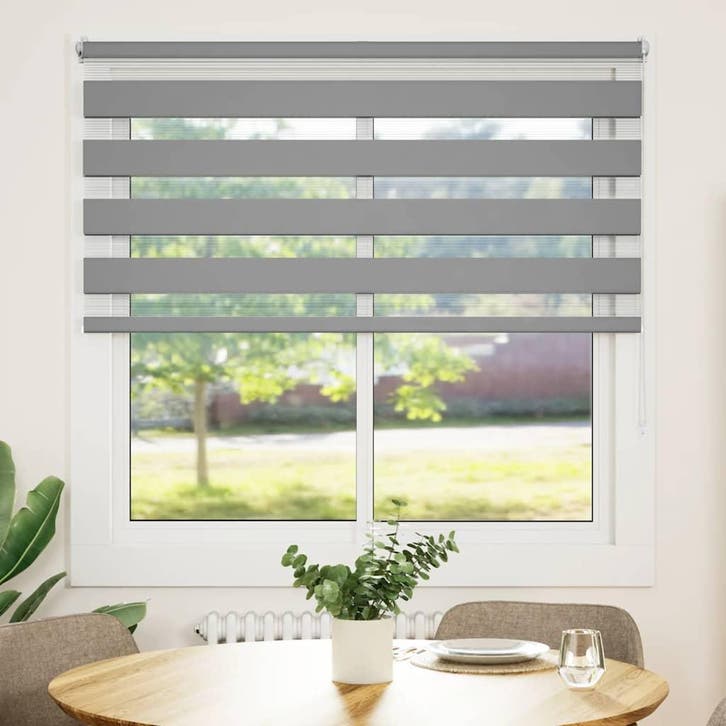 vidaXL Zebra rolgordijn 140,9 x 175 cm stofbreedte 136,7 cm, Huis en Inrichting, Stoffering | Gordijnen en Lamellen, Nieuw, Verzenden