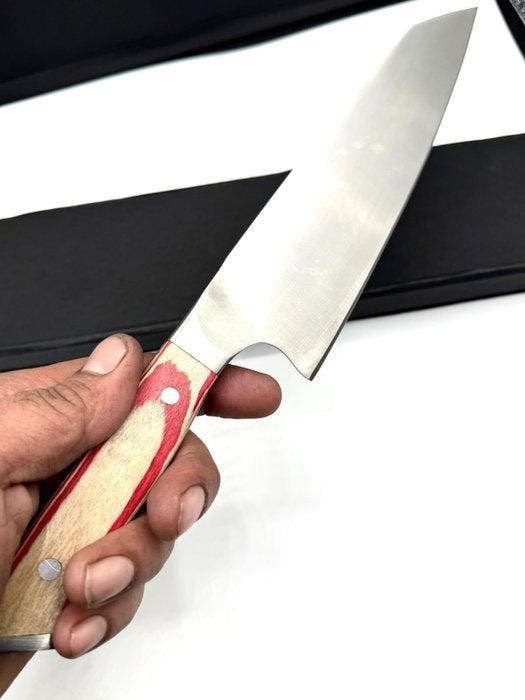 Keukenmes - Japanse stijl. Handgemaakte keukenmes., Antiquités & Art, Antiquités | Ustensiles de cuisine