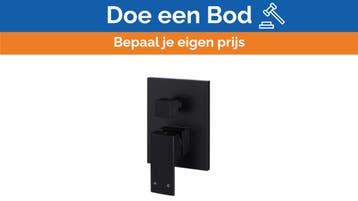 Bieden: Meir MW02 Square Black Brass Bronze Double Shower M, Ophalen of Verzenden