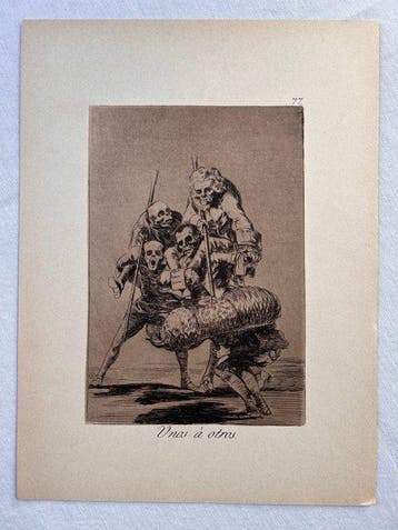 Francisco De Goya (1746-1828) - Taverna No 77, 79, 80., Antiquités & Art