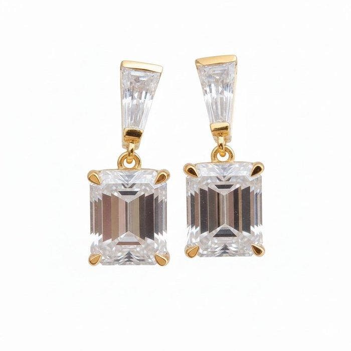 Boucles doreilles cloutées - 14 carats Or jaune - 3.54ct., Bijoux, Sacs & Beauté, Bijoux anciens
