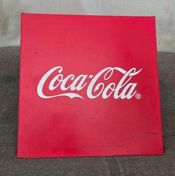 Coca-Cola - Coca-Cola dubbelzijdig reclamebord - Coca-Cola -