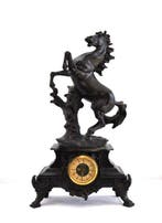 After Guillaume Coustou - sculptuur, Dynamic Horse Statue, Antiek en Kunst