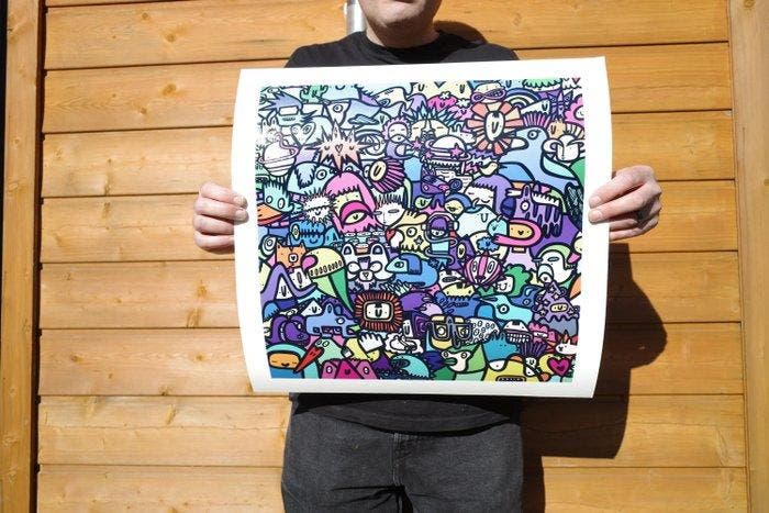 Kev Munday - Symbiotic Citizens - Limited Edition Giclee, Antiquités & Art, Art | Objets design
