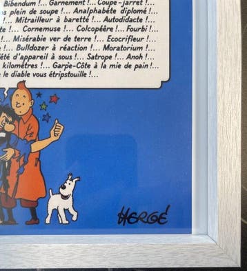 Tintin - Le poster des 220 jurons du Capitaine Haddock –, Livres