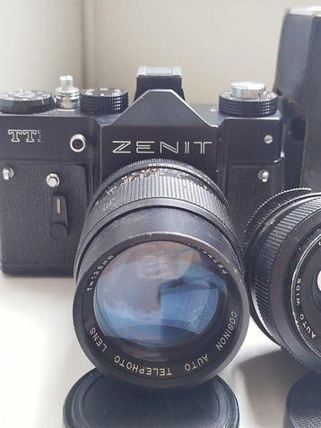 Zenit TTL + Cosinon 35mm + 135mm + M42 Extension Tubes |, Audio, Tv en Foto, Nieuw