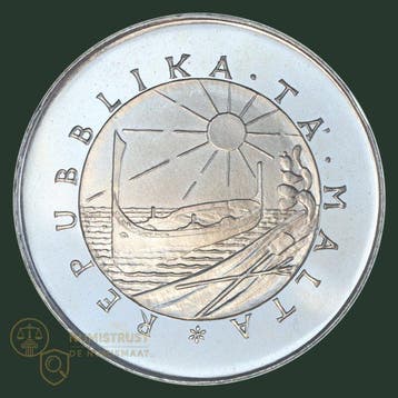 Malta. 4 Pounds / Liri 1976 KWALITEIT (Zonder minimumprijs)