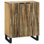 vidaXL Dressoir Naturel 60 x 33,5 x 75 cm Massief Mango Hout, Huis en Inrichting, Kasten | Dressoirs, Verzenden, Nieuw
