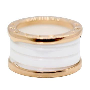 Bvlgari - Ring - B.zero 1 - 18 karaat Roségoud, witte, Nieuw