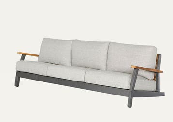 Suns Siena driezits loungebank soft grey SUPERSALE |, Tuin en Terras, Nieuw