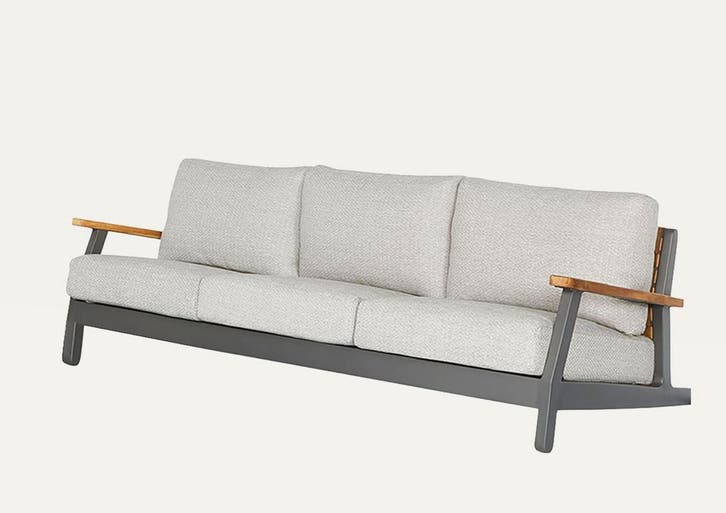 Suns Siena driezits loungebank soft grey SUPERSALE |, Tuin en Terras, Tuinsets en Loungesets