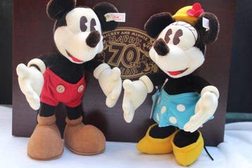 Steiff: Mickey en Mini Mouse (Disney) speciaal voor Japan,