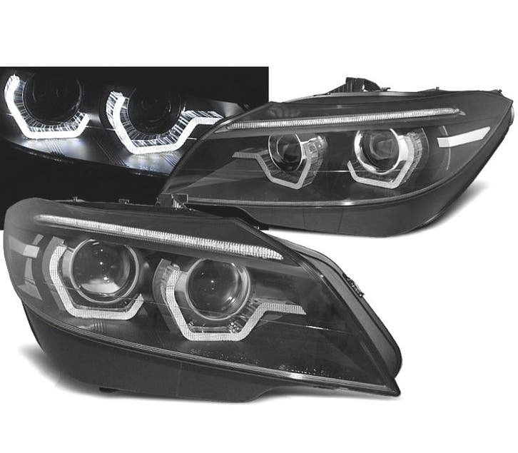 PHARES BMW Z4 E89 09-13 ANGEL EYES LED DYNAMIQUES NOIR XÉNON, Autos : Pièces & Accessoires, Éclairage, Envoi