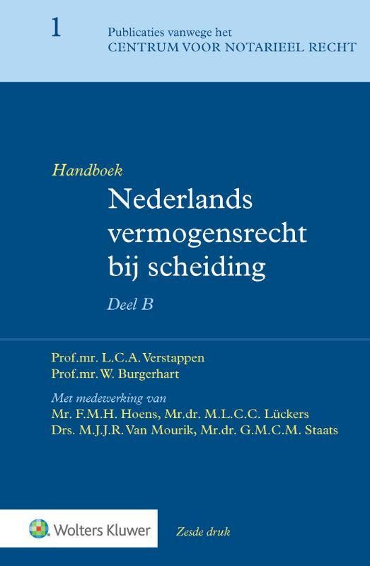 Handboek Nederlands Vermogensrecht Bij Scheiding Deel B, Boeken, Overige Boeken, Nieuw, Verzenden