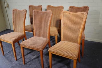 Lloyd Loom - Chaise de salle à manger - Bois, Rotin - Six
