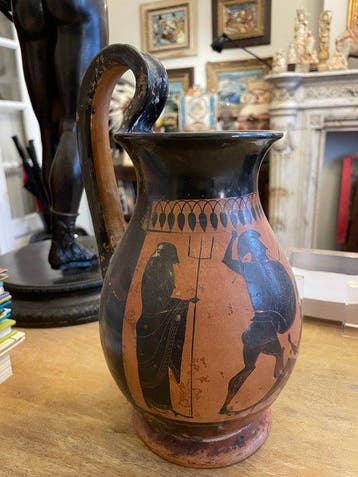 Een replica van een Oud-Griek Terracotta Olpe - 28 cm, Collections