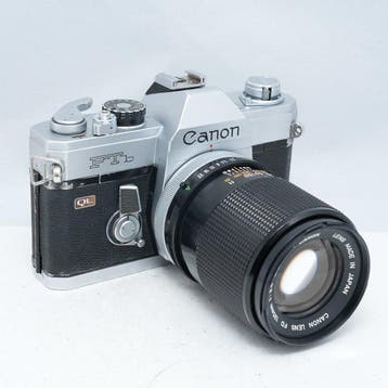 Canon FTb QL + FD 135mm F3.5 S.C. – Serviced, Shutter Tested, TV, Hi-fi & Vidéo