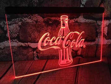 Coca Cola neon bord lamp LED verlichting reclame lichtbak #2, Verzenden, Nieuw