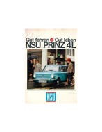 1967 NSU PRINZ 4L BROCHURE DUITS, Ophalen of Verzenden, Nieuw