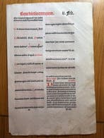 Wolfgang Hopyl (14..-1522) - 20 Post- Inkunabel Buchseiten, Antiek en Kunst