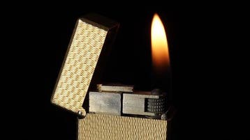 Dunill - Basket Pattern Rollagas Lighter - Zonder, Nieuw