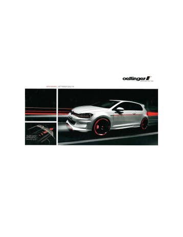 2014 VOLKSWAGEN GOLF VII OETTINGER BROCHURE DUITS