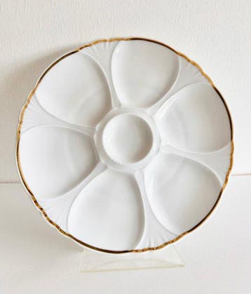 Charles Ahrenfeldt Limoges - Magnificent Oyster Plates -