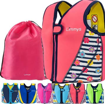 Zwemvest Limmys Roze 50kg - Retour deal, pak die -40%!, Watersport en Boten, Watersportkleding, Kind, Verzenden, Zo goed als nieuw