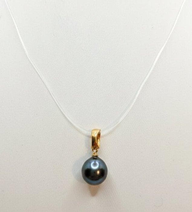 Zonder minimumprijs - Hanger - 18 karaat Geel goud Parel -, Handtassen en Accessoires, Antieke sieraden