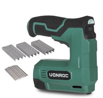 2dekans | VONROC Accu tacker 4V – Complete set incl. 900, Ophalen of Verzenden, Nieuw