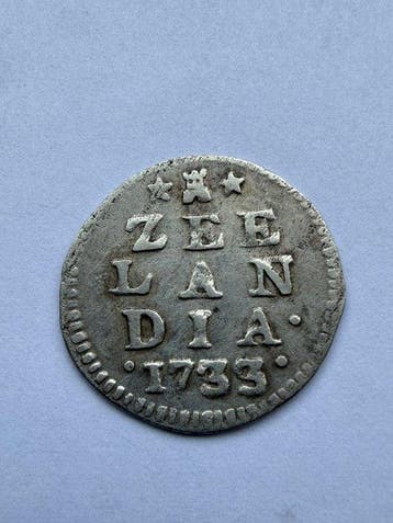 Nederland, Zeeland Wapenstuiver 1733 (Zonder minimumprijs)