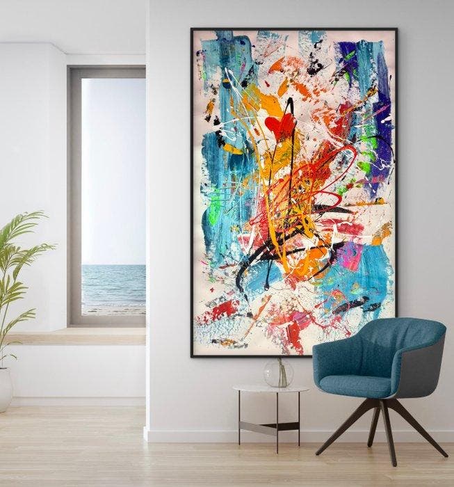 Michele Socionovo - XXL. Tu che profumi di sogni e di, Antiek en Kunst, Kunst | Schilderijen | Modern