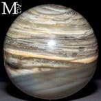 Sfera in Agata Naturale – Toni Grigi, Crèmekleur en