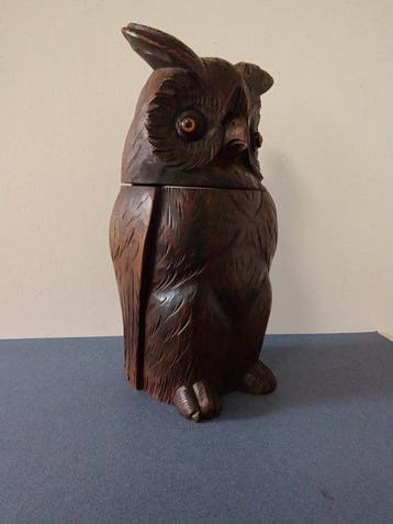Beeld, Black Forest tabakspot - 27 cm - Hout